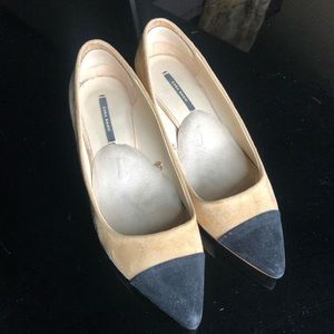 Zara Beige Pointed Pumps